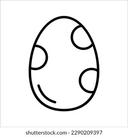 Easter simple line icon. Outline stroke of object. Linear sign pack. Perfect for web and mobile applications.