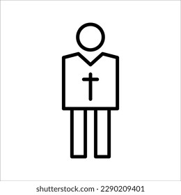 Easter simple line icon. Outline stroke of object. Linear sign pack. Perfect for web and mobile applications.