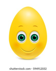 Easter Smiling Egg, Emoticon, Emoji