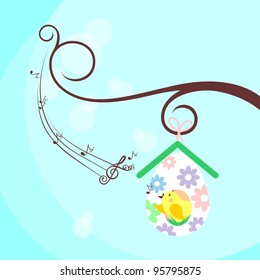 Easter song, banner