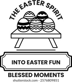 The Easter Spirit is a colorful logo for a company that focuses on Easter fun