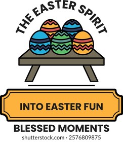 The Easter Spirit is a colorful logo for a company that focuses on Easter fun