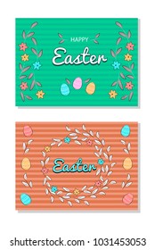 easter, spring, flowers, easter eggs