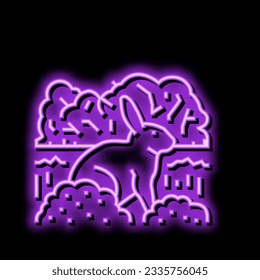 easter spring neon light sign vector. easter spring illustration