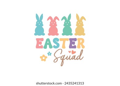 Easter Squad Bunny T shirt design