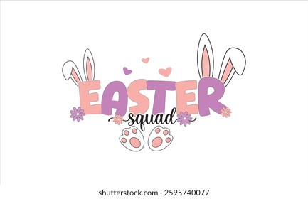 Easter Squad Happy Easter T-Shirt Design