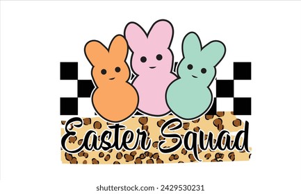 Easter Squad PNG Sublimation T-Shirt Design