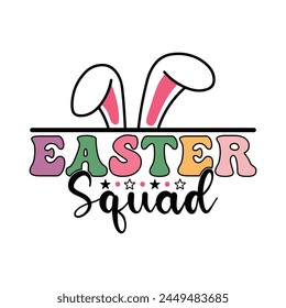 Easter squad t shirt design 