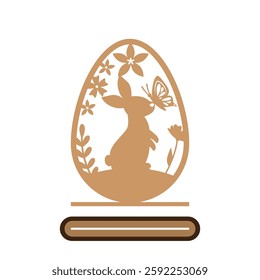 Easter Stand Decor  Laser Cut Template for Cutting machine. Easter wooden home decor template.