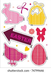 easter sticker collection