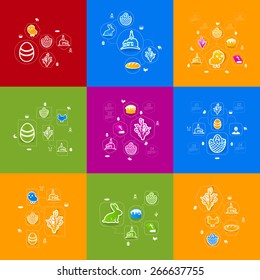 easter sticker infographic