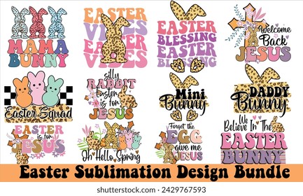 Easter Sublimation PNG Design Bundle