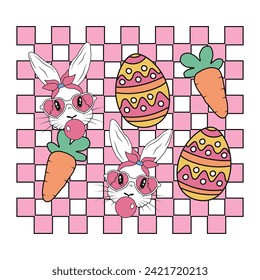 Easter Sunday Bunny T-Shirt Vector Design