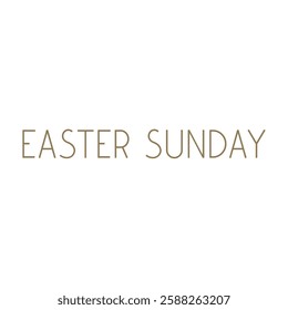 Easter Sunday Celebration banner vector illustration