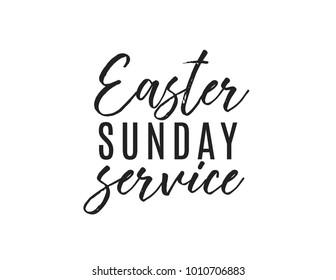 Easter Sunday Service, Easter Sunday, Online Church Service, Easter Holiday, Global Holiday Banner, Easter Banner, Holiday Vector Text Background