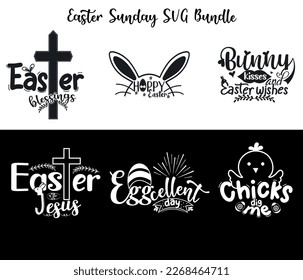 easter sunday svg typography t shirt bundle design, typography design,svg cut file,quote,mug,template,design,editable eps file