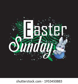 Easter Sunday - text-based t-shirt design