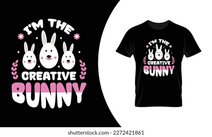 Easter Sunday t-shirt design, happy Easter Sunday vector t-shirt design, Best Easter day or bunny typographic t-shirt design
