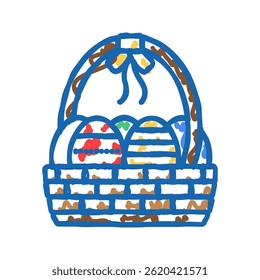 easter sunday usa holiday doodle icon sketch vector. easter sunday usa holiday sign. isolated symbol illustration