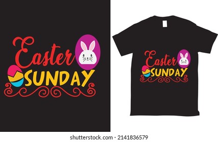 easter sunday Vector Letters typographic tshirt  design