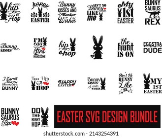 Paquete SVG de Pascua. Camiseta de Semana Santa Diseño Paquete SVG.