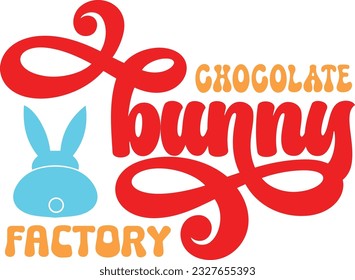 Easter Svg design retro and eps file