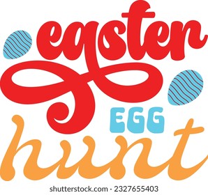 Easter Svg design retro and eps file
