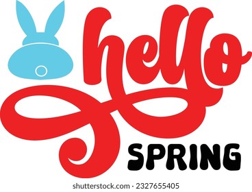 Easter Svg design retro and eps file