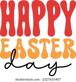 Easter Svg design retro and eps file