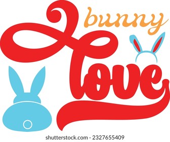 Easter Svg design retro and eps file