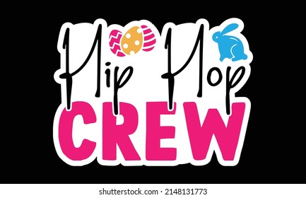 Easter SVG stickers Design Template