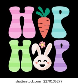 Easter T shirt design, Bunny Easter T Shirt, Happy Easter day T-Shirt,  Happy easter t-shirt design, Colorful Bunny t shirt