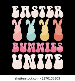 Easter T shirt design, Bunny Easter T Shirt, Happy Easter day T-Shirt,  Happy easter t-shirt design, Colorful Bunny t shirt