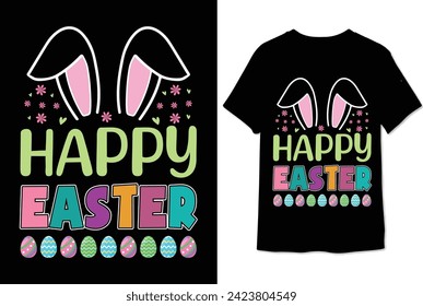 easter t shirt design bunny eggs