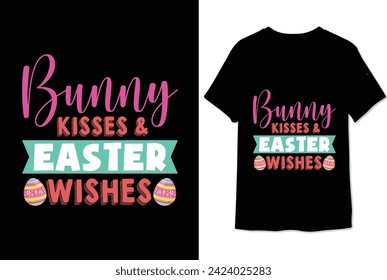 easter t shirt design bunny eggs