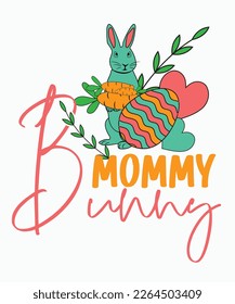 Easter t shirt design and print template. Easy to edibale and high quality .