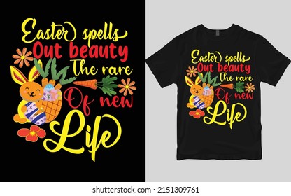 Easter t shirt design vector