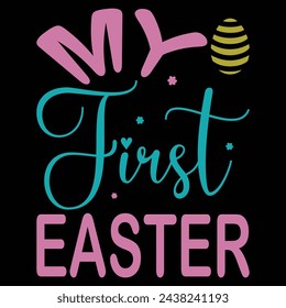 Easter T shirt Design Vector Image