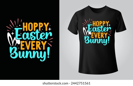 Easter T Shirts Typography Design For Black Shirt Vector, PNG, Print Ready
