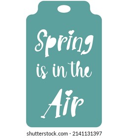 Easter tag set of rectangle label in pastel color