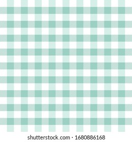 Easter Tartan plaid. Scottish pattern in green and white cage. Scottish cage. Traditional Scottish checkered background. Seamless fabric texture. Vector illustration