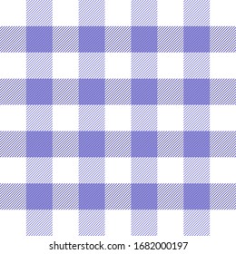 Easter Tartan plaid. Scottish pattern in violet and white cage. Scottish cage. Traditional Scottish checkered background. Seamless fabric texture. Vector illustration