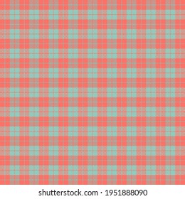 Easter Tartan plaid. Scottish pattern in green and red cage. Scottish cage. Traditional Scottish checkered background. Seamless fabric texture. Vector illustration