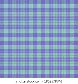 Easter Tartan plaid. Scottish pattern in green and violet cage. Scottish cage. Traditional Scottish checkered background. Seamless fabric texture. Vector illustration