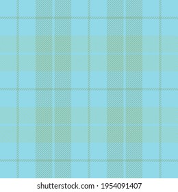 Easter Tartan plaid. Scottish pattern in green and blue cage. Scottish cage. Traditional Scottish checkered background. Seamless fabric texture. Vector illustration