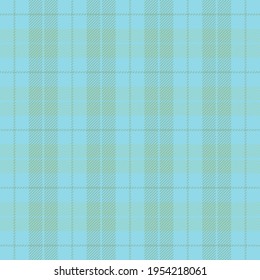 Easter Tartan plaid. Scottish pattern in green and blue cage. Scottish cage. Traditional Scottish checkered background. Seamless fabric texture. Vector illustration