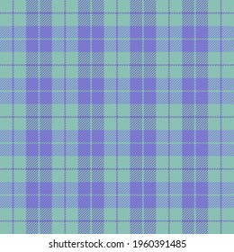 Easter Tartan plaid. Scottish pattern in violet and green cage. Scottish cage. Traditional Scottish checkered background. Seamless fabric texture. Vector illustration