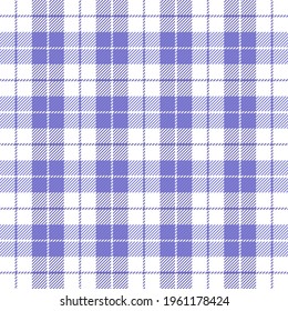 Tartán de Pascua. Patrón escocés en jaula violeta y blanca. Jaula escocesa. Fondo tradicional escocés a cuadros. Textura de tela sin fisuras. Ilustración del vector