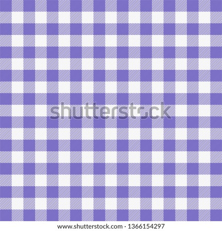 Easter Tartan plaid. Scottish pattern in purple and white cage. Scottish cage. Traditional Scottish checkered background. Seamless fabric texture. Vector illustration