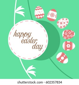 easter template annual report brochure flyer design template vector, Leaflet cover presentation abstract flat background, square size